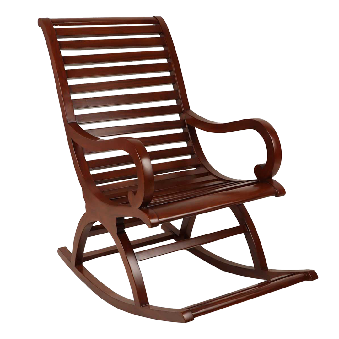 Boston Teak Wood Rocking Chair (Brown)