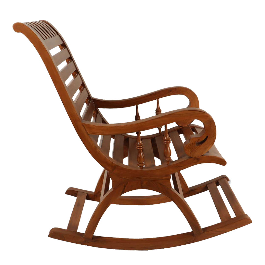 Omaha Teak Wood Rocking Chair (Teak)