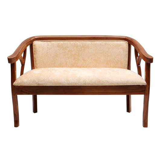 Verior Solid Wood Love Sofa (Teak)