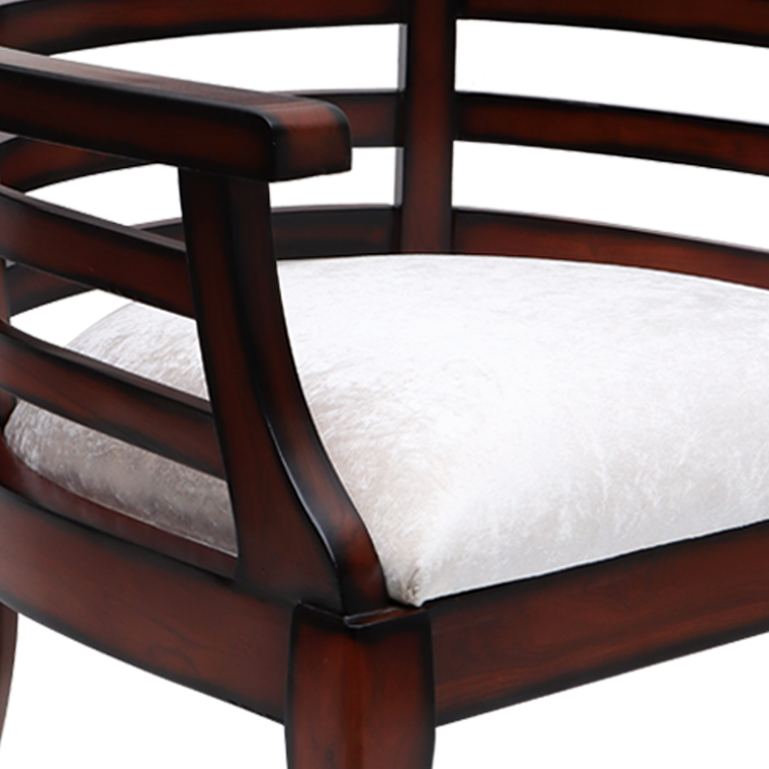 Toledo Wooden Arm Chairs (Brown)