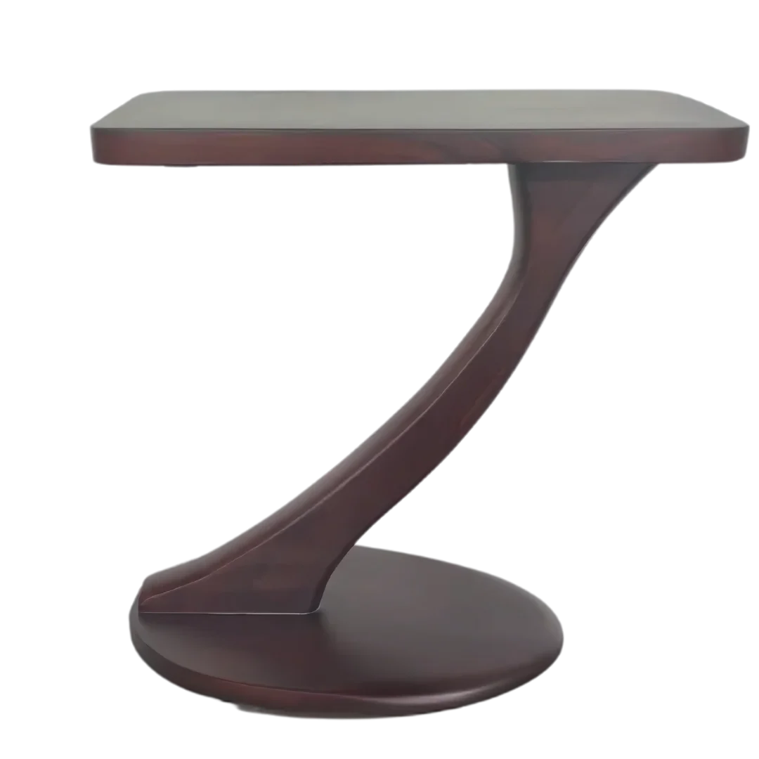 Cascade Teak Wood Side Table Brown