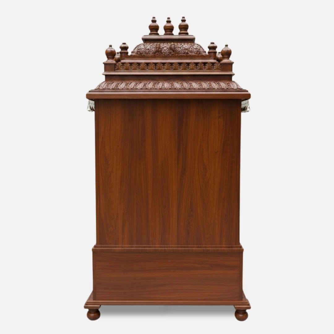 Ishanika Teak Wood Mandap (Teak) back view 