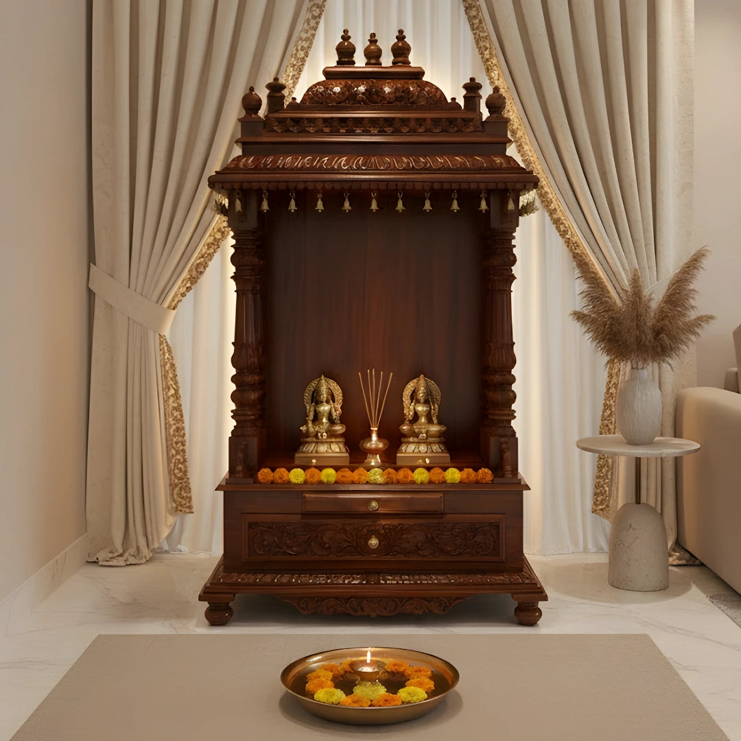 Ishanika Teak Wood Mandap (Teak) lifestyle view 