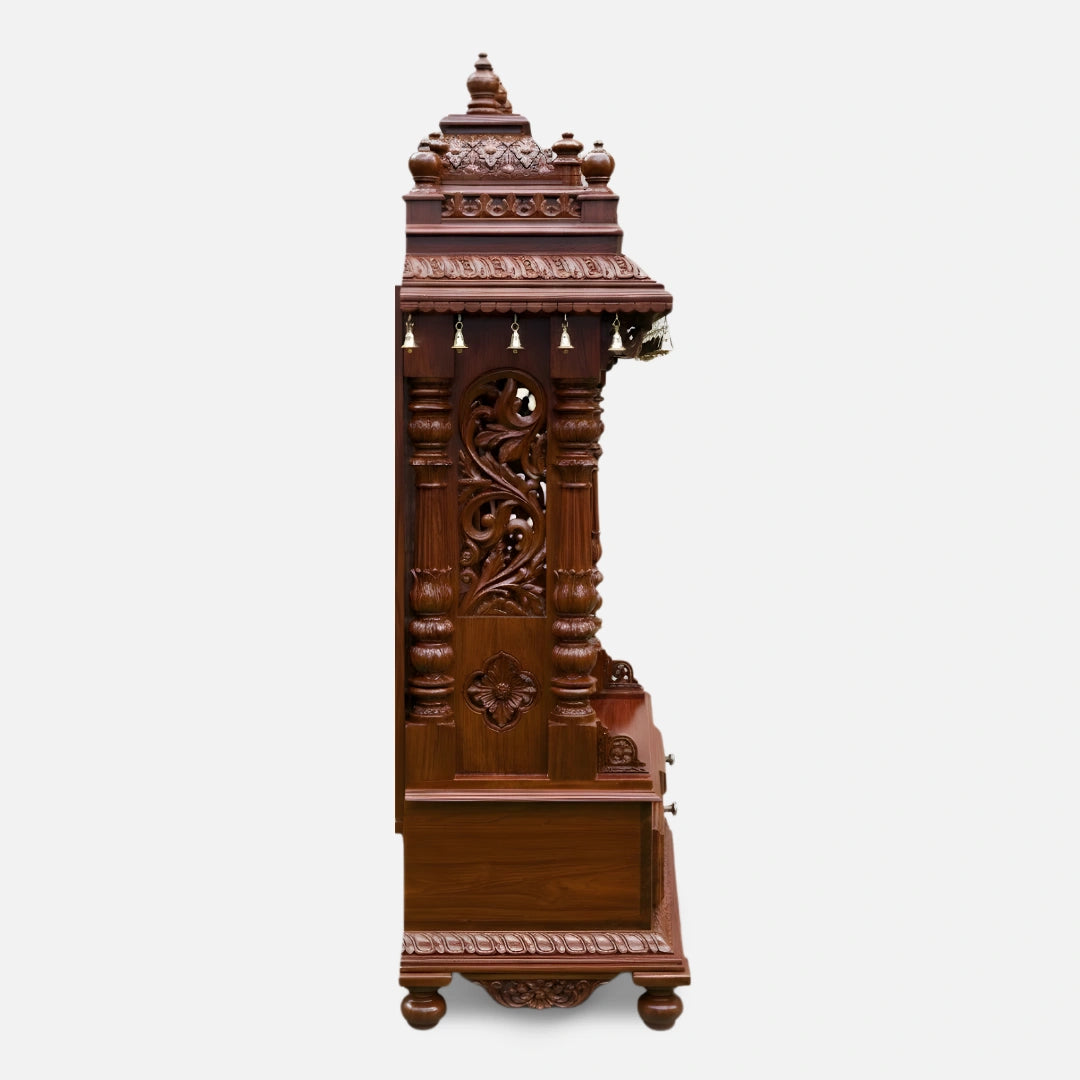 Ishanika Teak Wood Mandap (Teak) side angle 