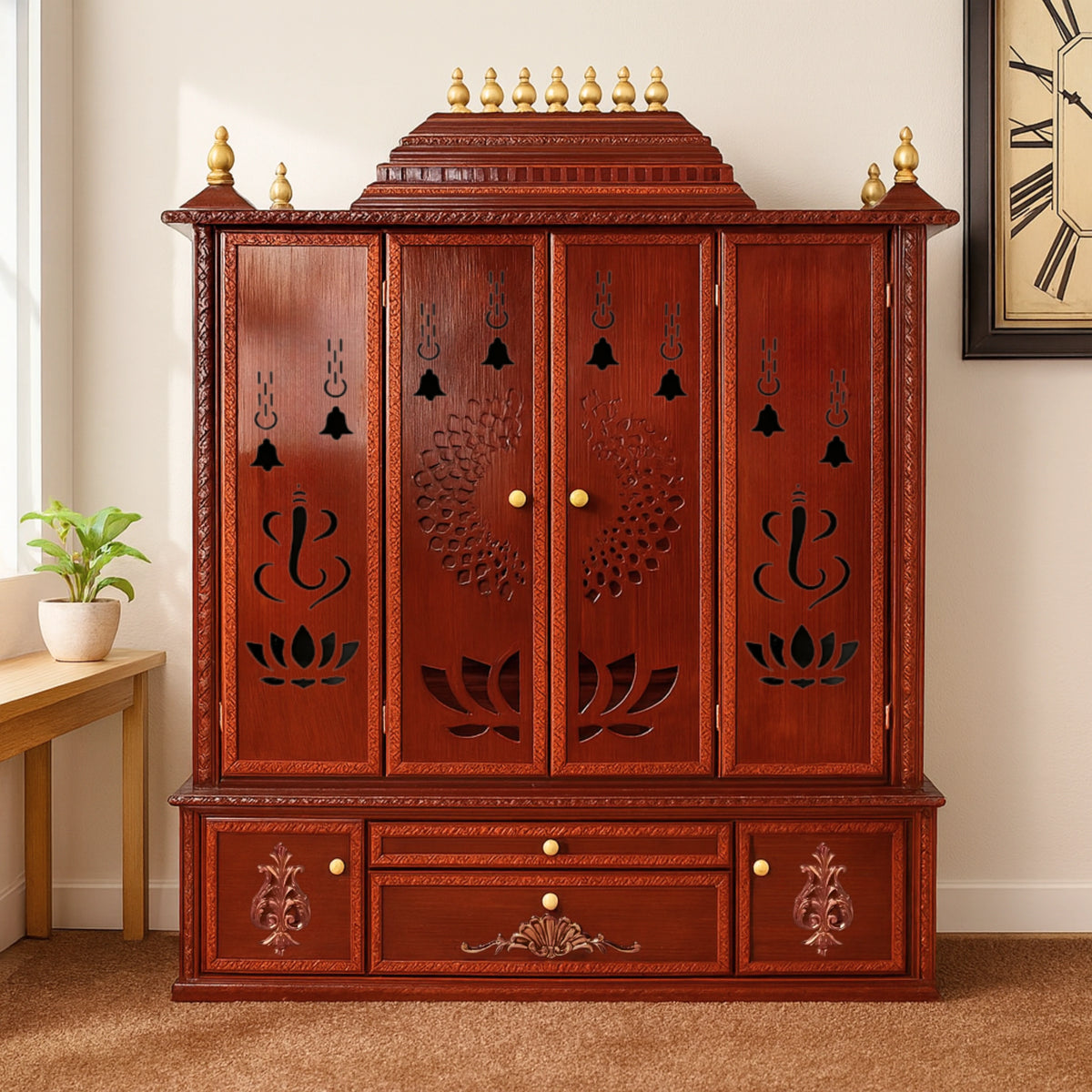 Ishta Teak Wood Mandap (Cherry) lifestyle view