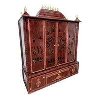 Ishta Teak Wood Mandir (Cherry) Side angle