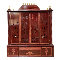 Ishta Teak Wood Mandir (Cherry) front view