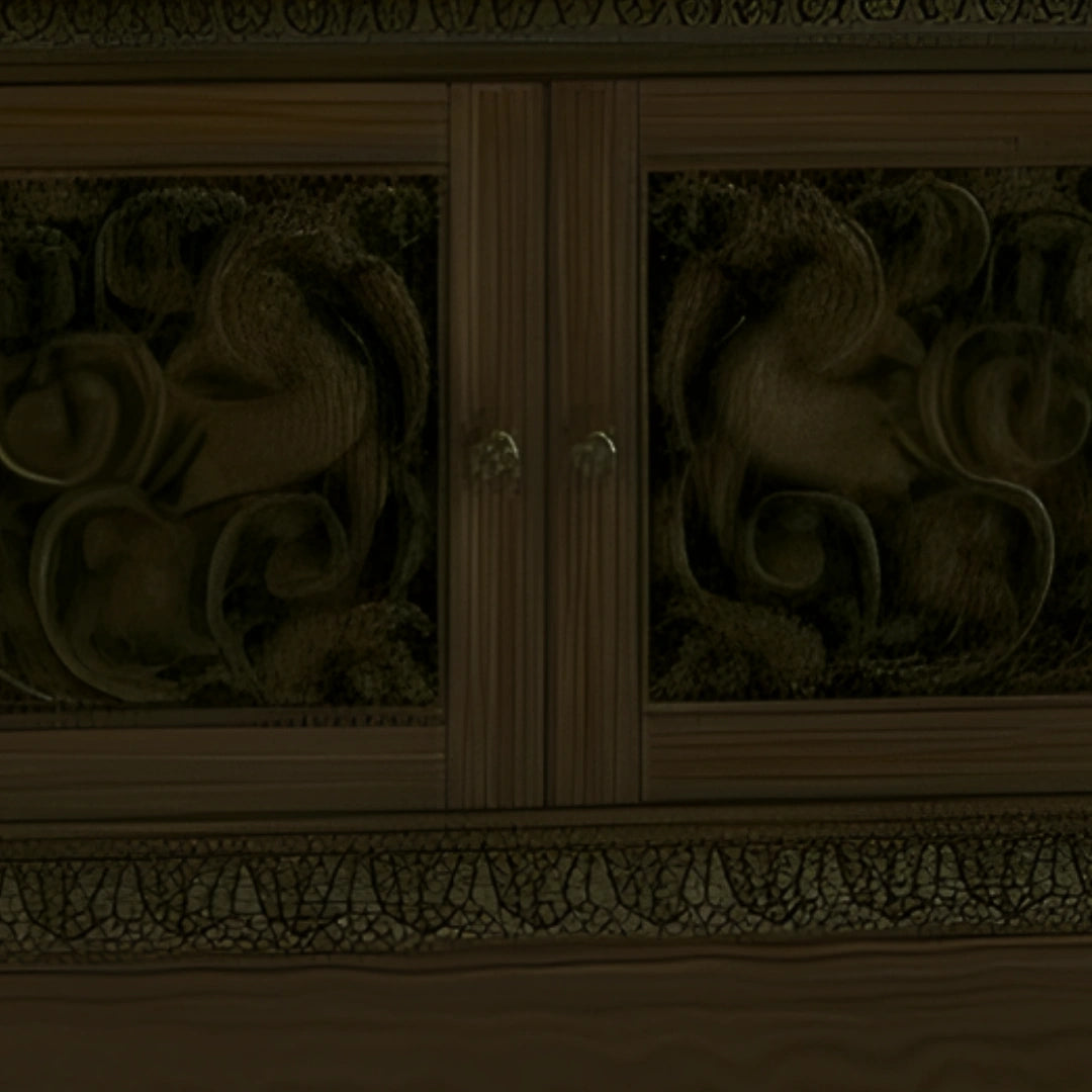 Ishvarpeeth Teak Wood Mandap (Brown)close view 