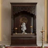 Ishvarya Teak Wood Mandap (Brown) lifestyle image 