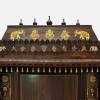 Jagadamba Teak Wood Mandap (Brown) zoom view 