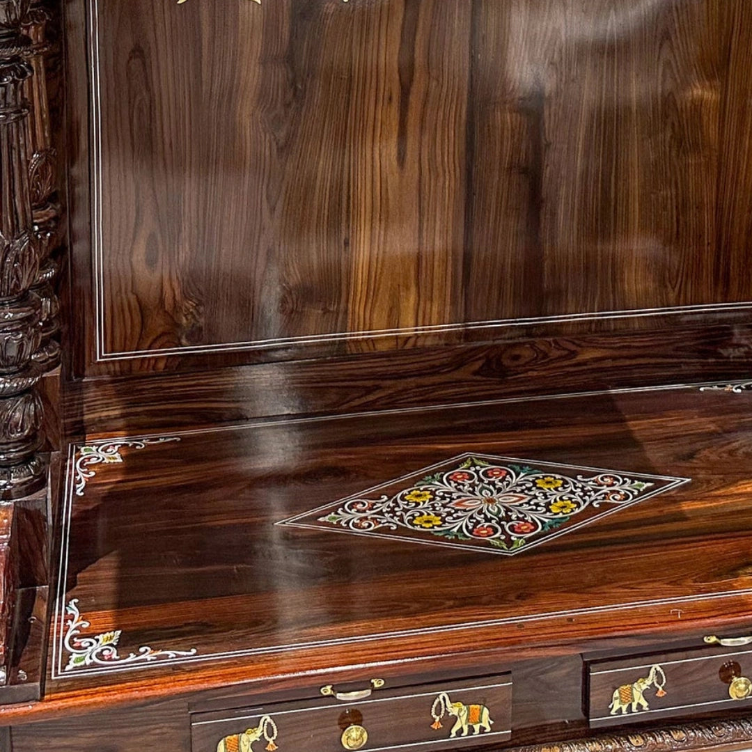 Jagadish Teak Wood Mandap (Teak) close view 