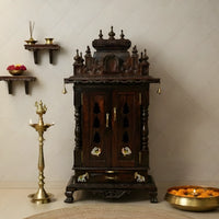  Jagannath Teak Wood Mandir (Brown)lifestyle  view 