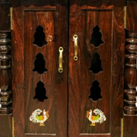 Jagannath Teak Wood Mandir (Brown)zoom view 