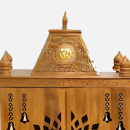 Kailasa Teak Wood Mandir (Teak) close view 