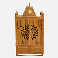 Kailasa Teak Wood Mandir (Teak) front view 