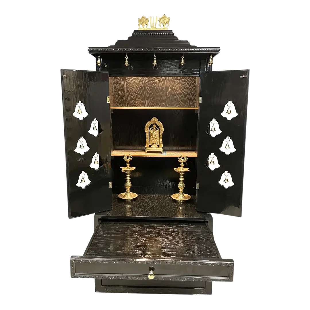 Kalyaan Teak Wood Mandap (Ebony) Open