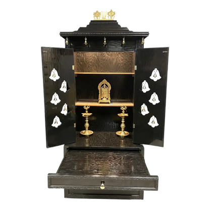 Kalyaan Teak Wood Mandap (Ebony) Open