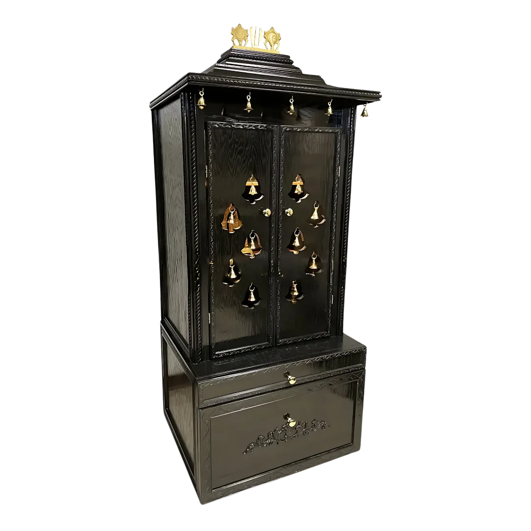 Kalyaan Teak Wood Mandap (Ebony) side angle