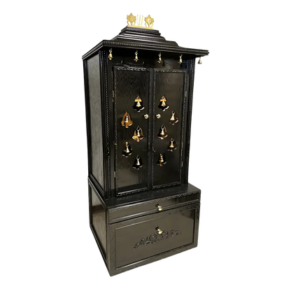 Kalyaan Teak Wood Mandap (Ebony) side angle