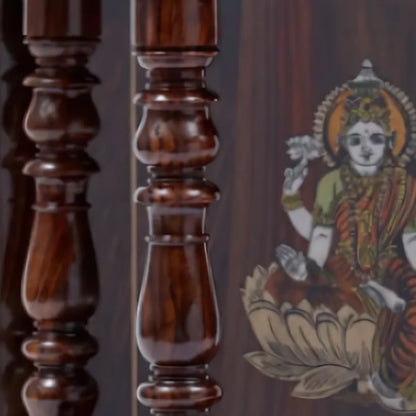 Kamalini Teak Wood Mandir (Brown) zoom view