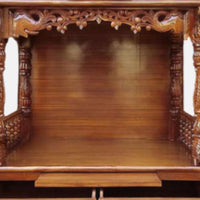 Kamaljyot Teak Wood Mandir (Teak) close view