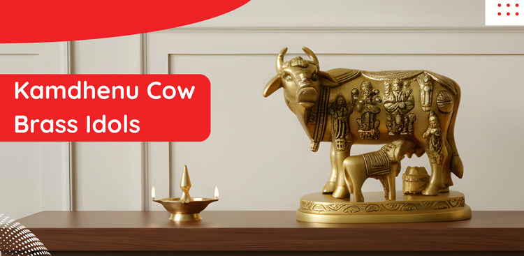Kamdhenu Cow Brass Idols banner 