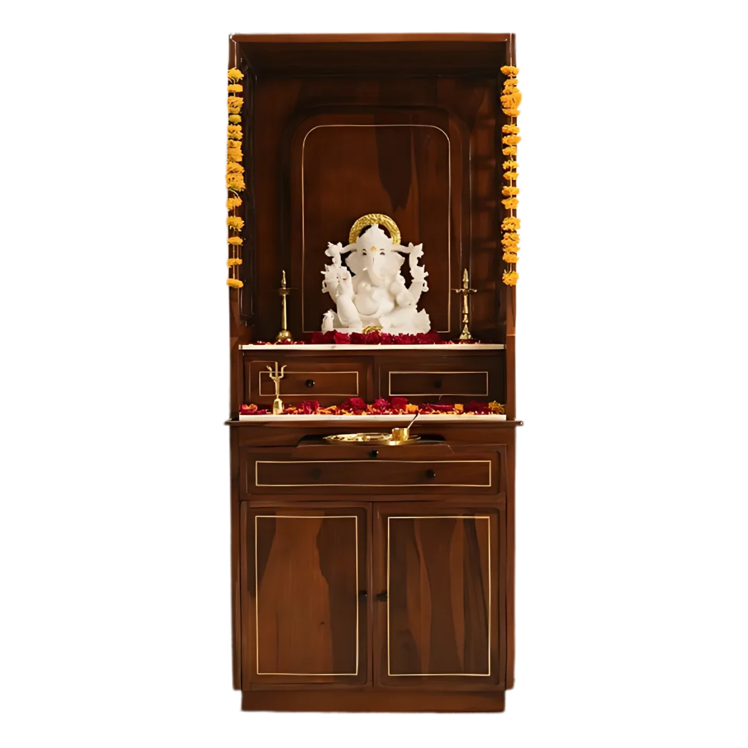 Kanaka Sheeshan Wood Mandap (Teak) Front view