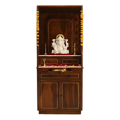 Kanaka Sheeshan Wood Mandap (Teak) Front view