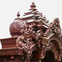 Kanchi Teak Wood Mandap (Cherry) carving
