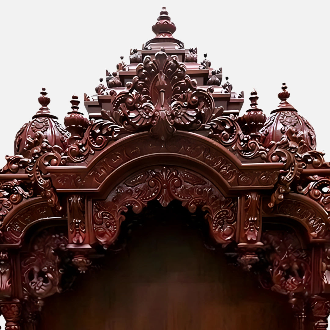 Kanchi Teak Wood Mandap (Cherry) dome 