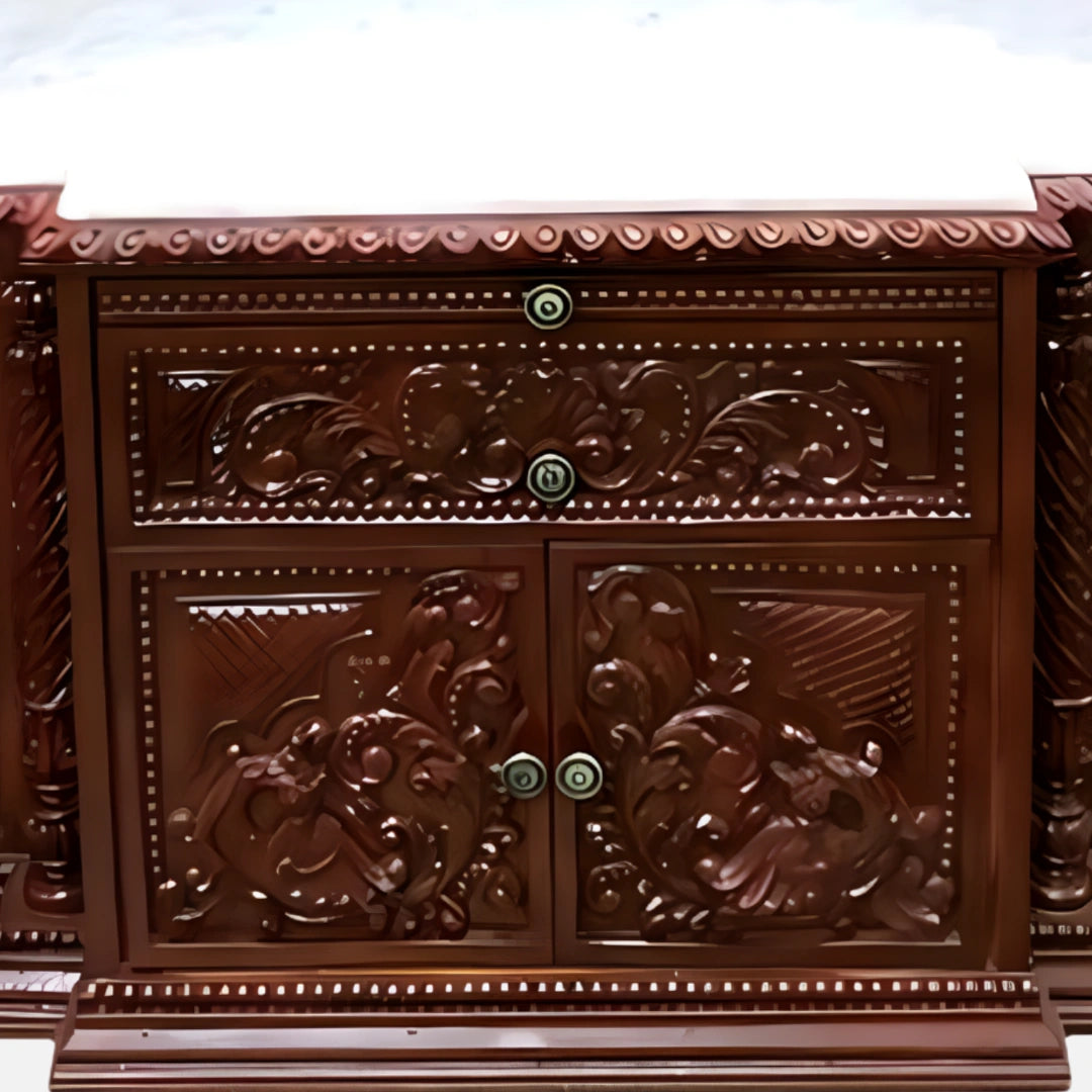 Kanchi Teak Wood Mandap (Cherry) drawers