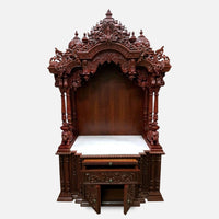 Kanchi Teak Wood Mandap (Cherry) open drawer