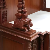 Kanchi Teak Wood Mandap (Cherry) pillar