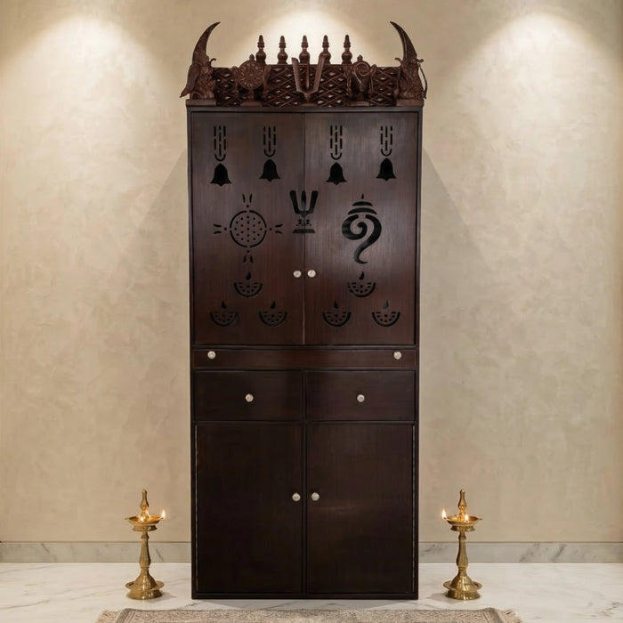 Pooja mandir — combo storage
