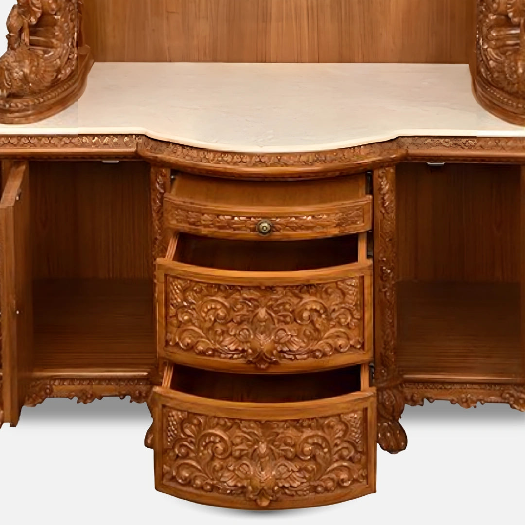 Kapali Teak Wood Mandap (Teak) storage