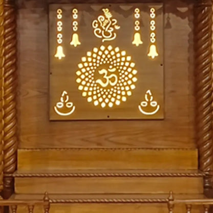 Karuna Teak Wood Mandap (Teak)close  view