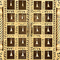 Karunesh Teak Wood Mandir (Gold) zoom view 