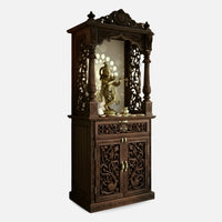  Karuneshwar Teak Wood Mandap (Brown) side angle