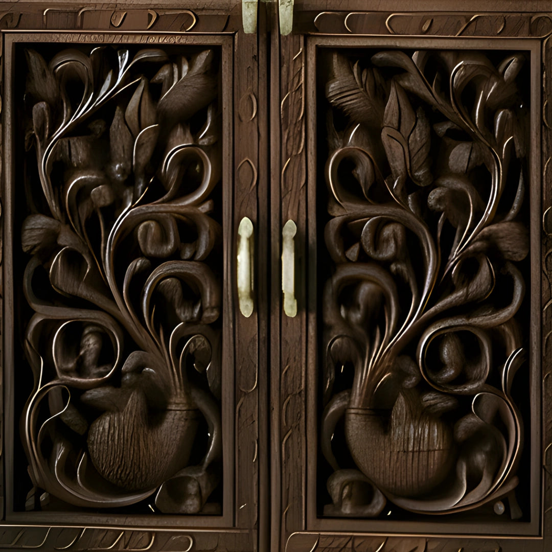  Karuneshwar Teak Wood Mandap (Brown) zoom view 