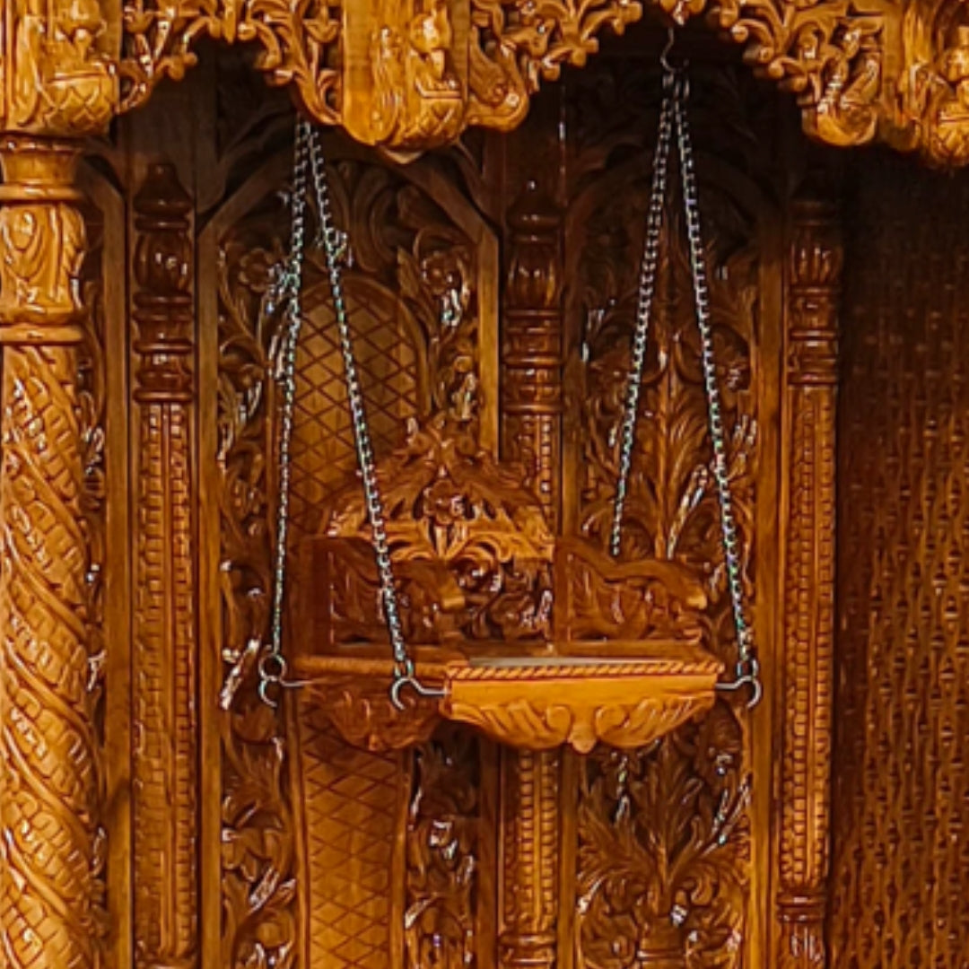 Kedaram Teak Wood Mandap (Teak) zoom  view 