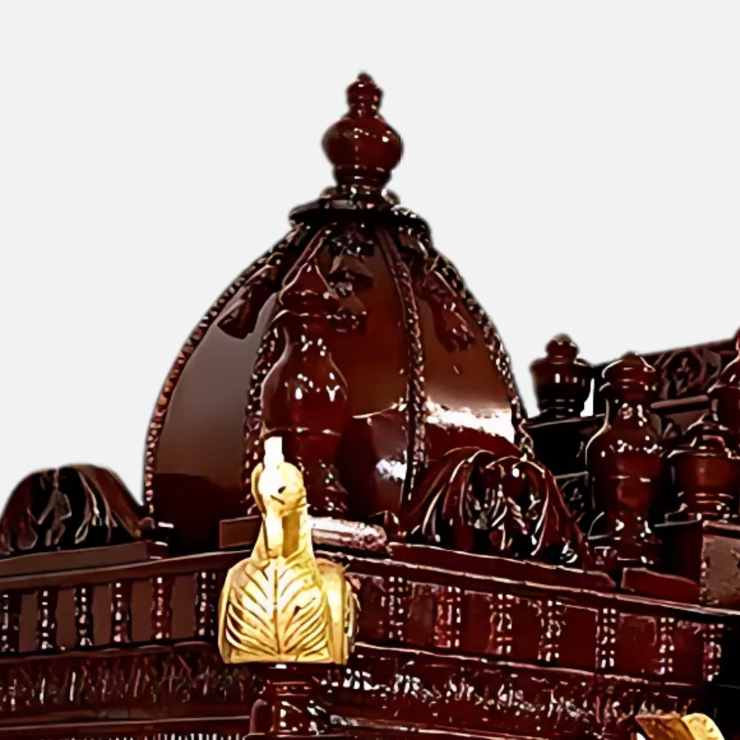 Kesar Teak Wood Mandap (Cherry) close view