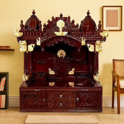 Kesar Teak Wood Mandap (Cherry) listyle view