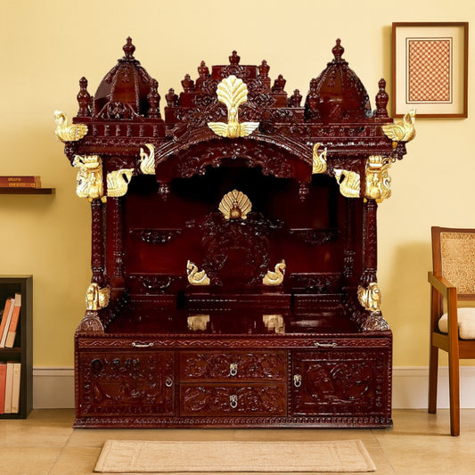 Kesar Teak Wood Mandap (Cherry) listyle view