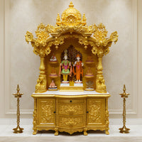 Kiran Teak Wood Mandap (Gold) lifestyle image 