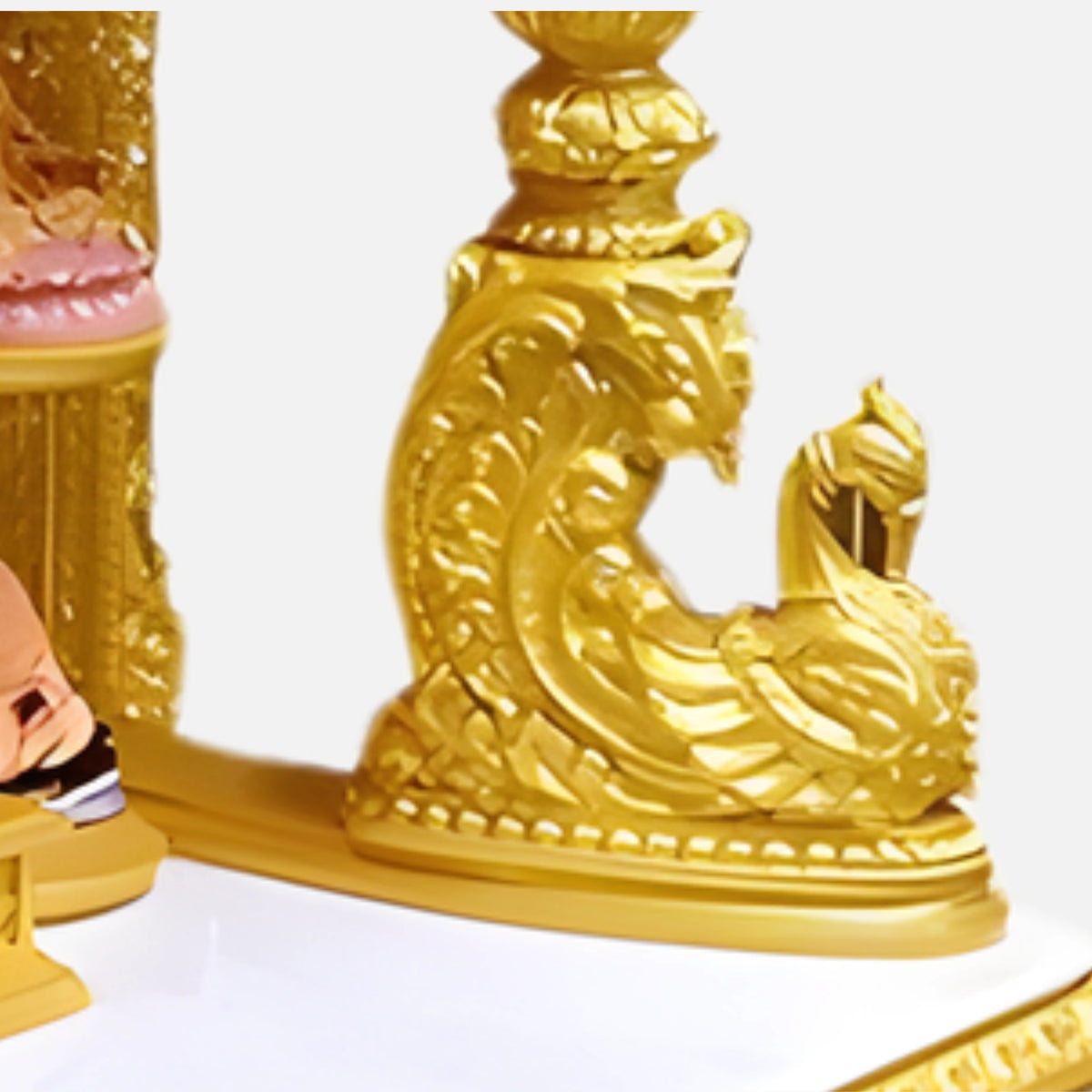 Kiran Teak Wood Mandap (Gold) piller view 