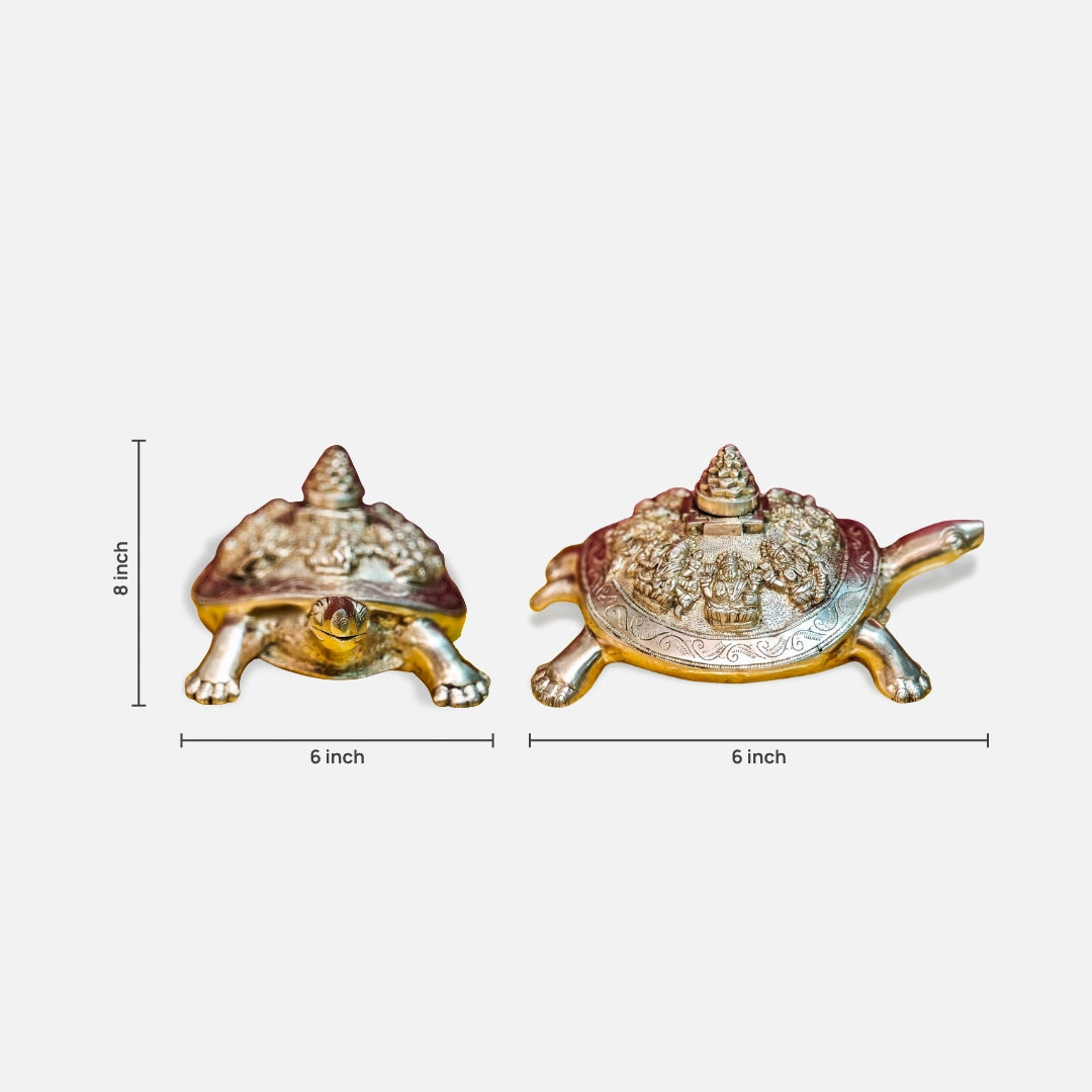 Kurma Tortoise Brass Idol dimensions 