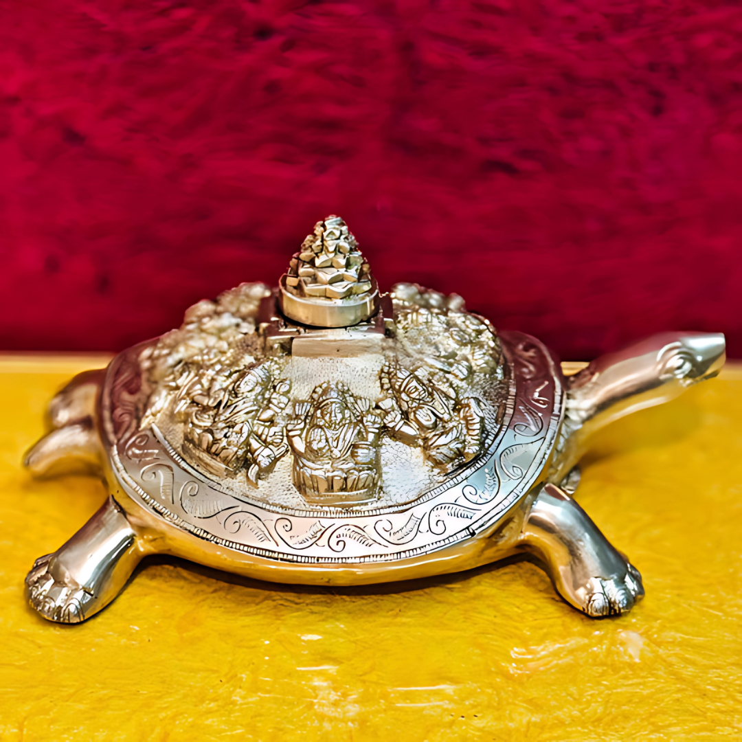 Kurma Tortoise Brass Idol lifestyle view
