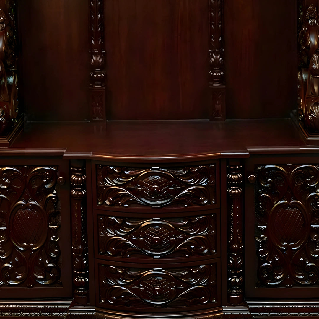 Kutralam Teak Wood Mandap (Cherry) drawers