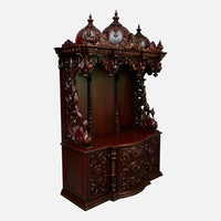 Kutralam Teak Wood Mandap (Cherry) side angle