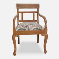 Kyoto Teak Wood Arm Chair (Teak) Front view 